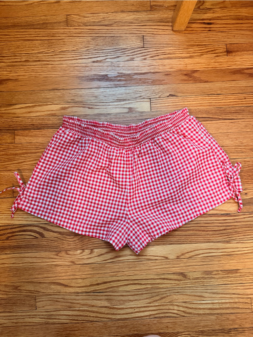 Wild Fable Red Gingham Elastic-Waist Shorts - Picture 3 of 10
